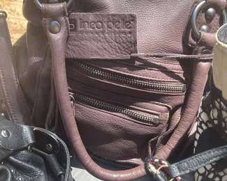 $100 OBO Linea Pelle Dylan Hobo Genuine Leather Crossbody Shoulder bag Purse handbag 