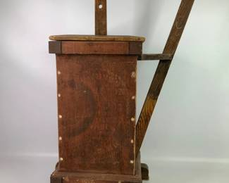 Antique Butter Churn with Accessories

