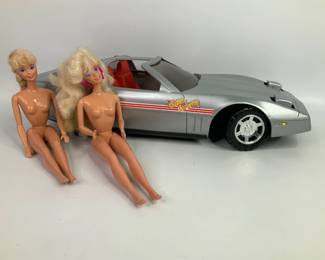 1980's Swivel Waist Barbies and Corvette