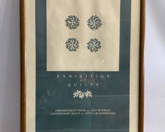  Exhibition of Quilts Framed Poster
