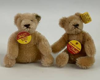 Pair of Miniature Steiff Teddy Bears
