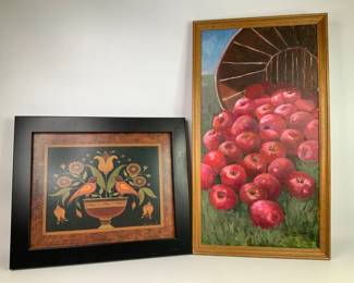  Kathi Stevens Original Apple Painting