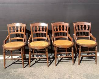 Antique Victorian Cane Chairs