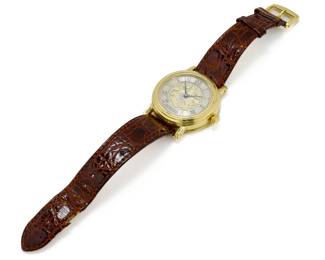 Mitchell Peck 18k Gold Automatic Mens Watch (Hand Scrolled Dial & Movement)