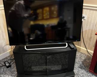 Flatscreen TV and Media Console 