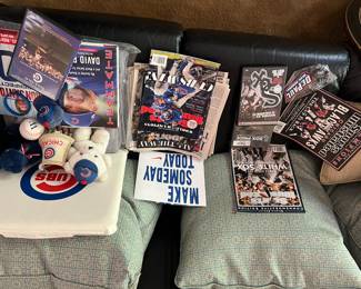 Vintage Sports Memoribilia and Collectibles (Chicago Cubs, Chicago Bulls, and Chicago White Sox) 