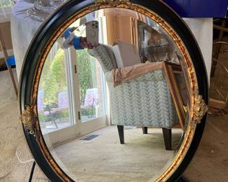 Heavy Vintage Hollywood Regency Style Mirror 