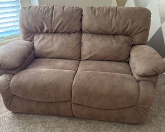 Leather La-z-boy sofa recliner 