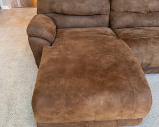 Newer leather sectional sofa 