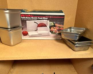 Rival Fold Away Food Slicer And Containers