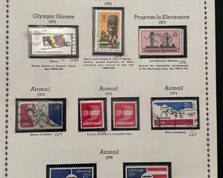 United States Airmail Stamps, Plate Blocks, Parcel Post Stamps And More