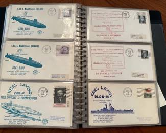 Covers Of Submarines And Naval Ships Collection In 2 Black Vinyl Binders 