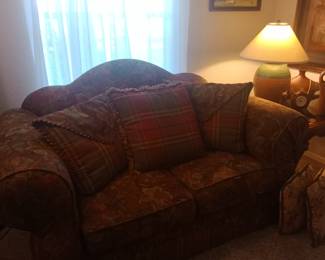 1990's retro loveseat. We have the matching couch. Excellent condition! 