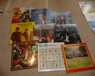 several boxes of LP's