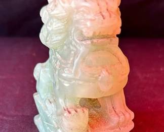 Carved Jade Chinese Guardian Lion