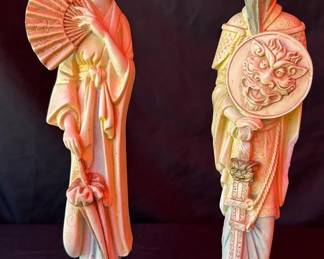 14 Tall Resin Asian Figurines