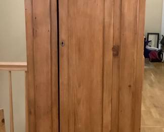 Pine Wood Wardrobe Cabinet