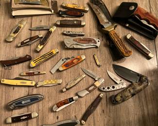 Knives that are photographed are just a small selection of what will be available. 
