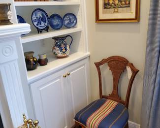 Antique Oak Victorian Parlor Chair