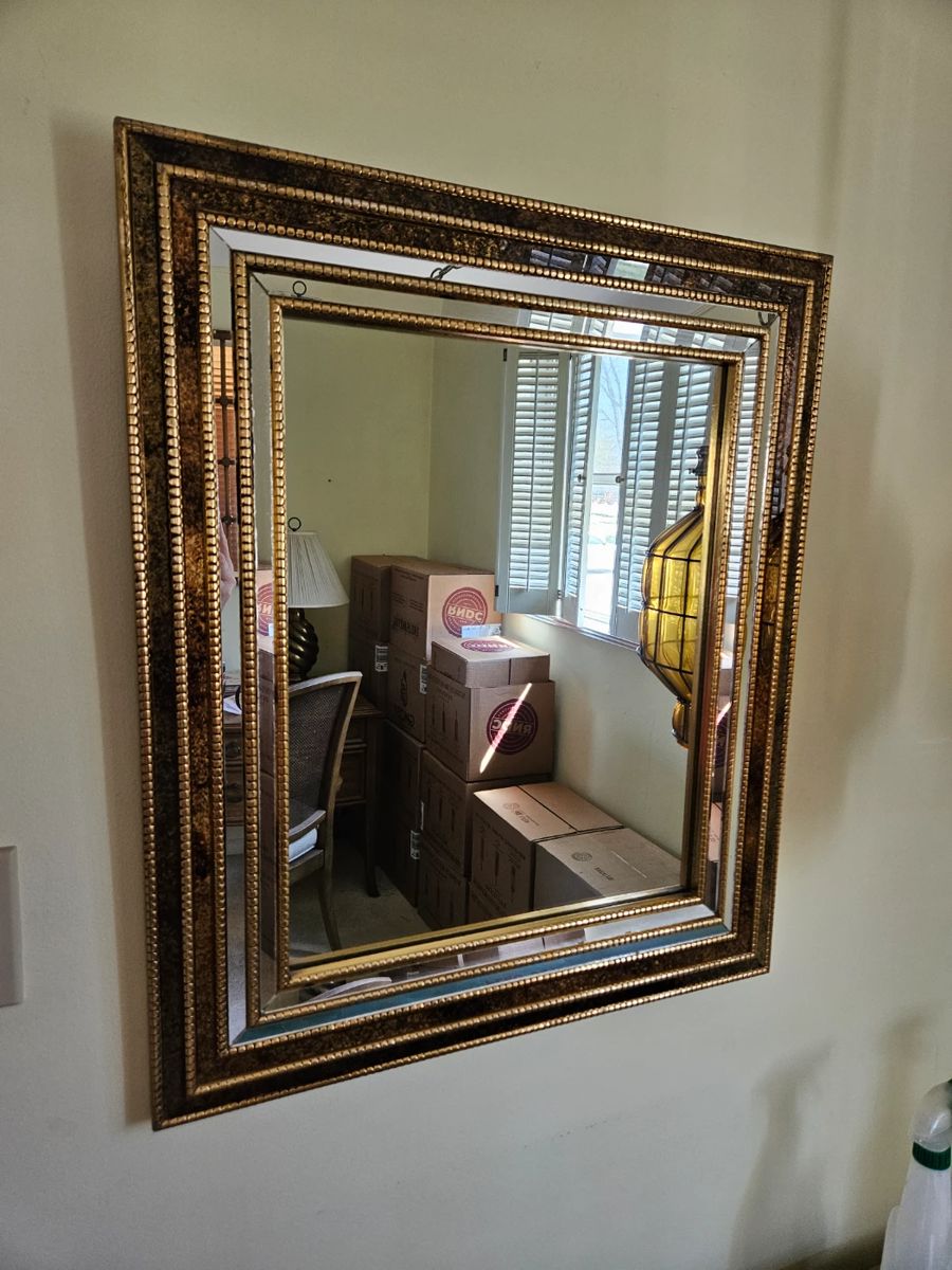 $80 MCM Vintage Turner Gold & Tortoise Mirror