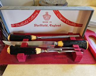 $25 Sheffield Antler Carving set