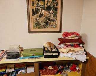 SOLD-Tall courtyard art