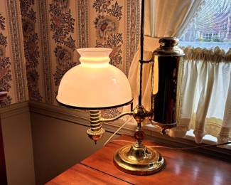 brass desk lamp