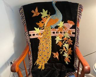 Tapestry and Rocking chair