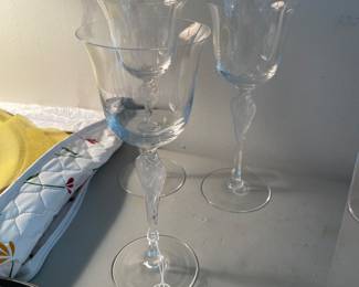 Fabergie Pavola Wine glasses