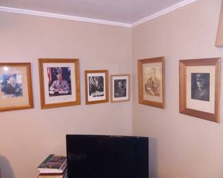 Collection of signed millitary photographs, including a signed Omar N. Bradley.