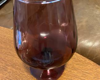 MCM purple goblet vase