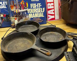 Cast iron pans griddles cookware