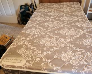 MCM twin bed frame. Mattress and box spring is for sale also.