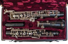 Buffet Crampon and Cie Oboe Model 9517 A Paris Made in France in Red Velvet case with Fur-lined Cover
