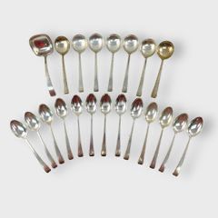 Fine Sterling Silver Spoons 678 Grams Monogrammed
