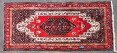Vintage Hand Knotted Multi Colored Persian Area Rug
