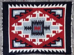 Vintage Native American Wall Hanging Textile Blanket Rug
