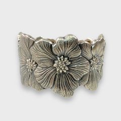 Gianmaria Buccellati Sterling silver Floral Cuff Bracelet
