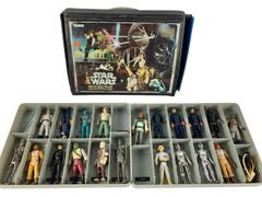 Vintage 1977 Kenner Star Wars Mini-Action Figure Collectors Case With Mini-Figures and Accessories!
