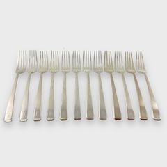 Fine Sterling Silver Forks 608 Grams Monogrammed
