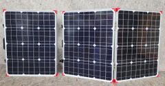 2 Lion Energy Solar Folding Tables Great to Use with Generator Lot 883
