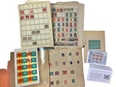 Collection of Vintage Foreign Stamps Including Nippon Japan Unused Sheet, Czech Republic, Austria, German Stamps and More!
