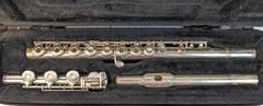 Gemeinhardt Flute Model 3SHB Sterling Silver with Silver-Plated Body and French Style Open Hole Keys and Inline G with Case
