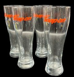Lot of Four Snap-on Tools Glass Highball Cups
