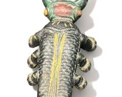 Vintage Cast Aluminum Boot Jack Shoe Horn Bug Beetle Scarab Art Deco