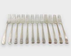 Fine Sterling Silver Forks 608 Grams Monogrammed