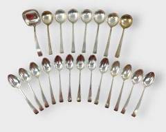 Fine Sterling Silver Spoons 678 Grams Monogrammed