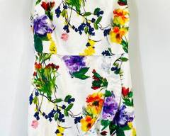 ALICE + OLIVIA KIRBY CAP SLEEVE FLORAL RUFFLE DRESS SIZE 10 HIGH END CLOTHING