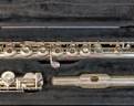 Gemeinhardt Flute Model 3SHB Sterling Silver with Silver-Plated Body and French Style Open Hole Keys and Inline G with Case