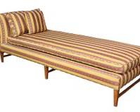 Fantastic 20th Century Chaise Lounge Wood Base